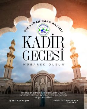 KADİR  GECEMİZ MÜBAREK OLSUN